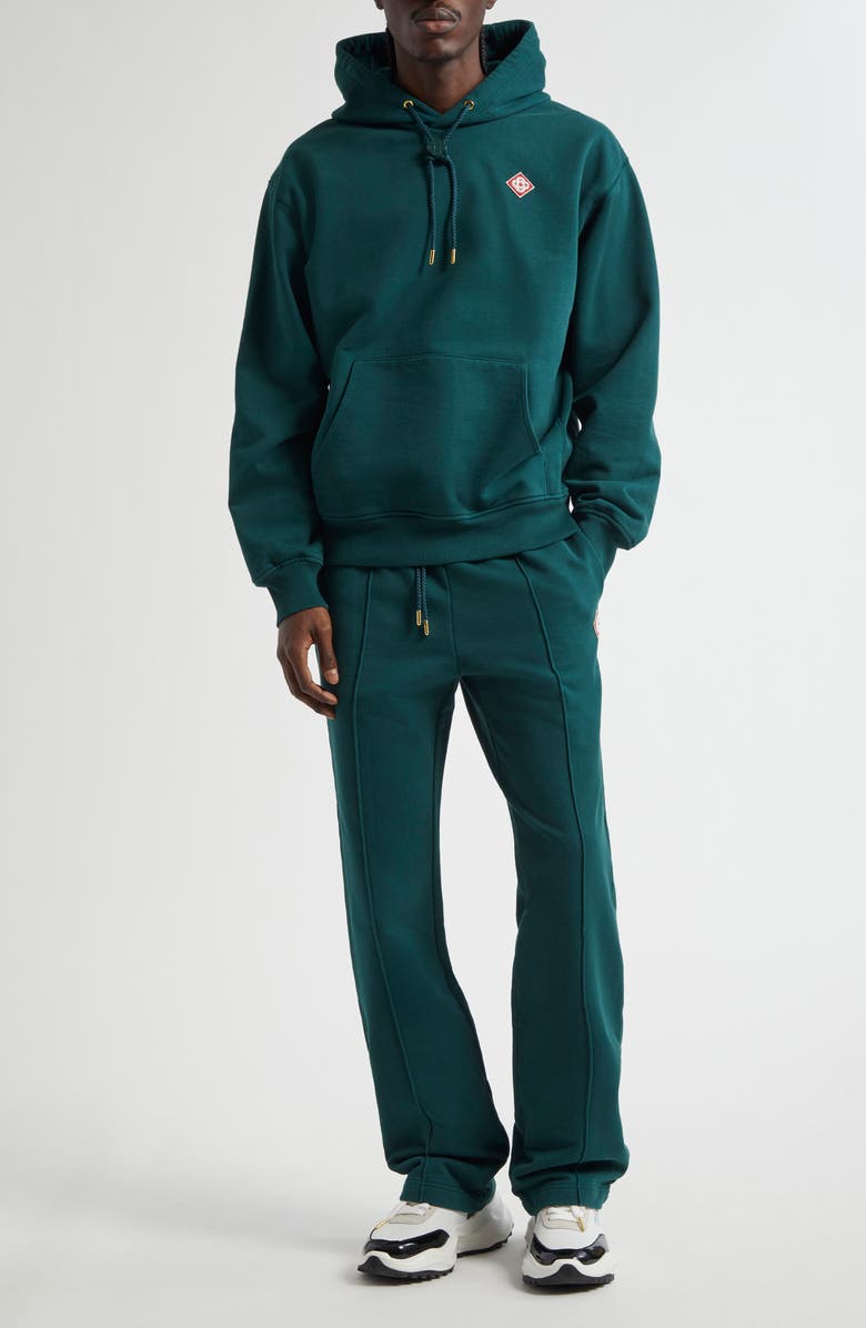 Casablanca Embroidered Diamond Logo Patch Track Pants, Alternate, color, Green