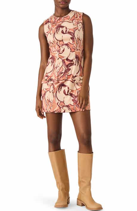 Steve Madden Averi Equestrian Print Sleeveless Minidress