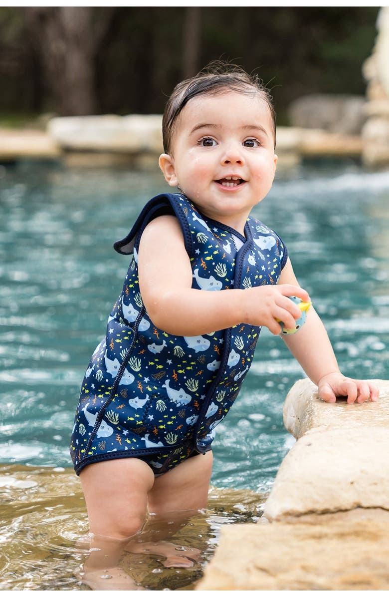Splash About Baby Wrap Neoprene Wetsuit, Alternate, color, Shark Reef