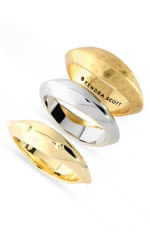 Oakland Set of 3 Mixed Metal Ring