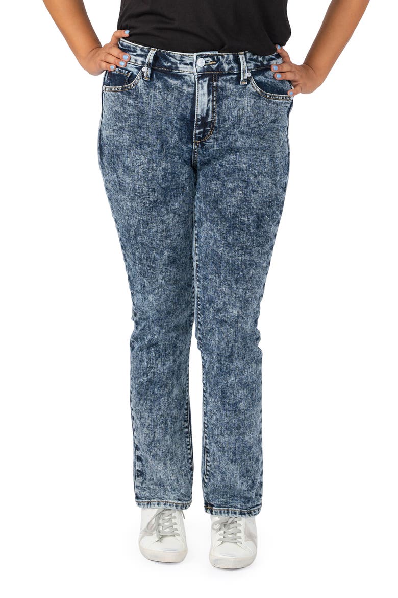 High Waist Straight Leg Jeans, Main, color, BRISTOL
