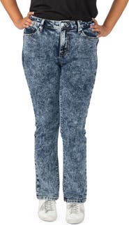 SLINK Jeans High Waist Straight Leg Jeans