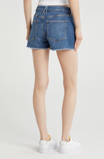 Good '90s Seamed Denim Shorts
