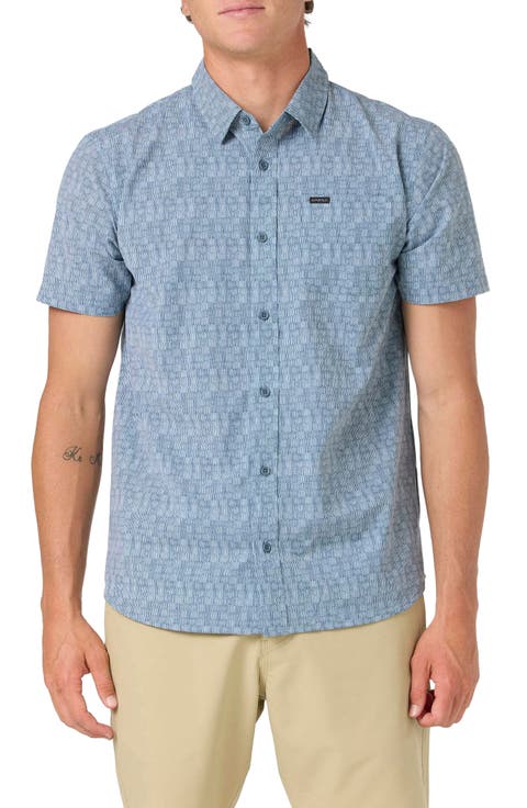 TRVLR Performance Short Sleeve Button-Up Shirt