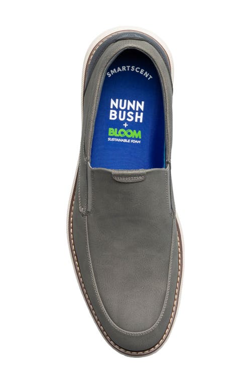 Nunn Bush Chase Moc Toe Loafer In Gray