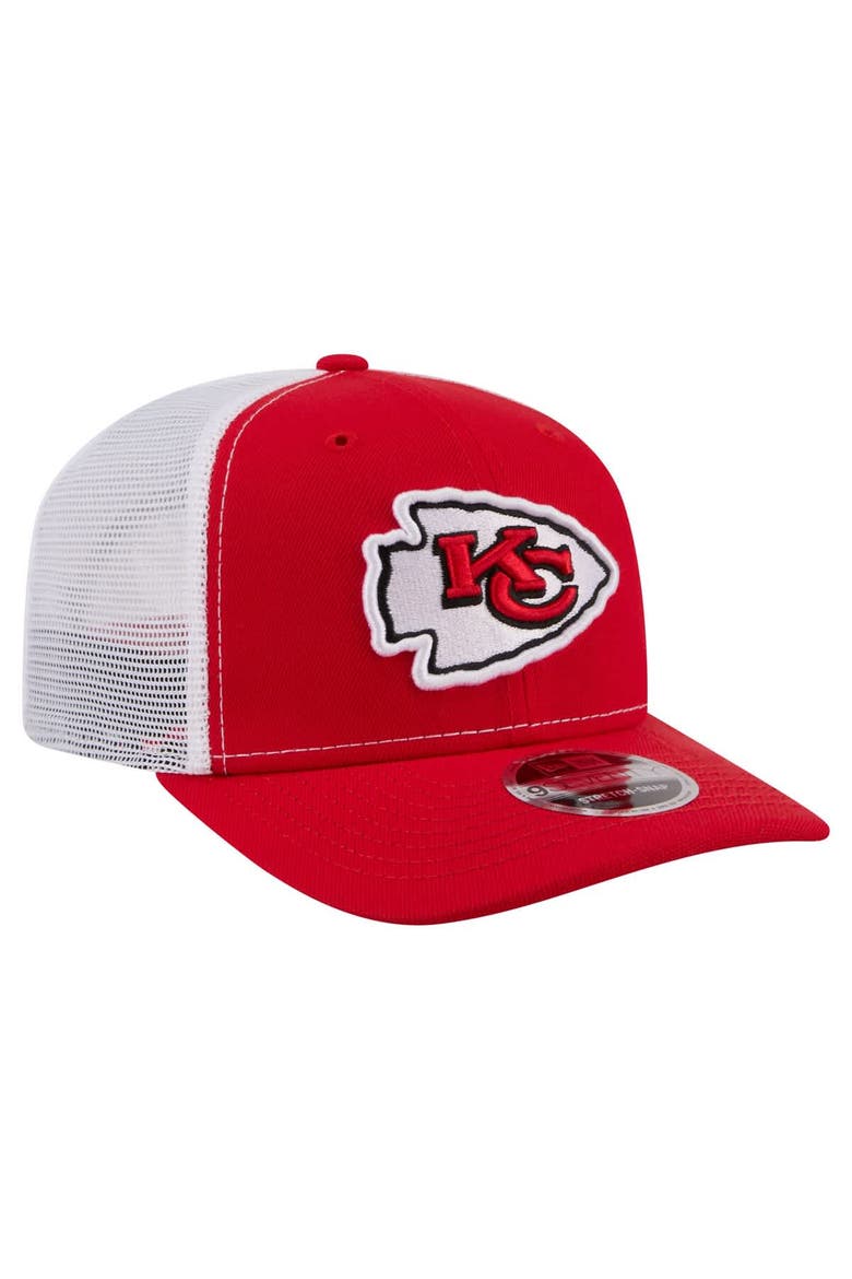 Men's New Era  Red Kansas City Chiefs 9SEVENTY Trucker Adjustable Hat, Alternate, color, Red