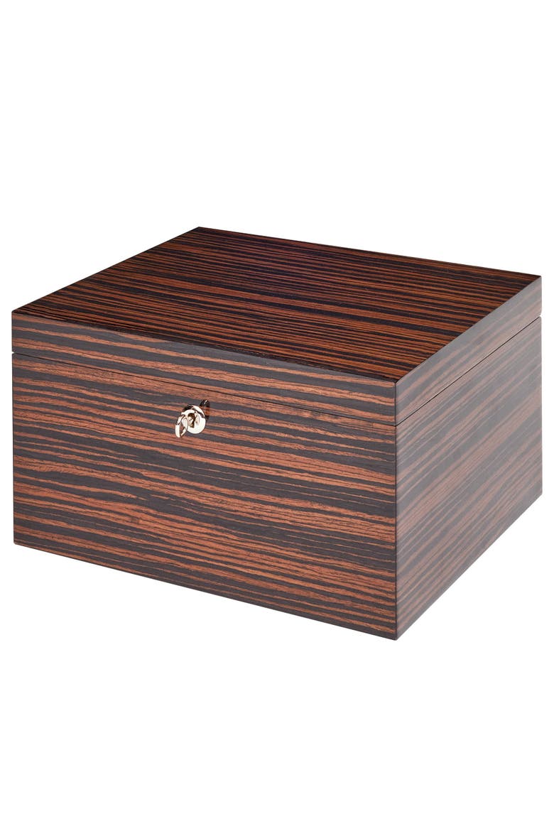 HERITAGE SIXTEEN WATCH BOX, Alternate, color, Macassar