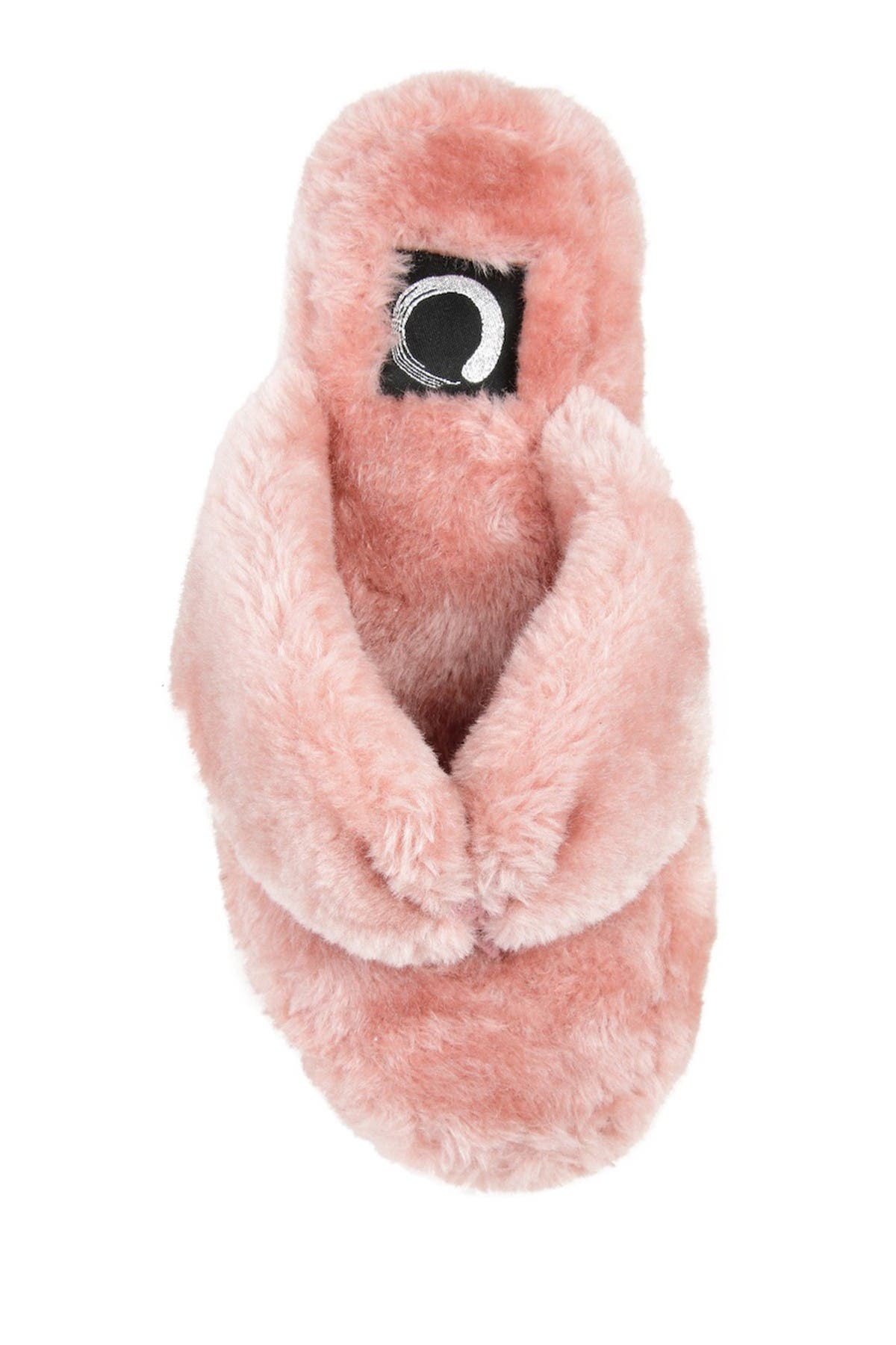 Dream Faux Fur Slipper, Alternate, color, BLUSH