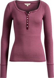 Lucky Brand Lace Trim Henley