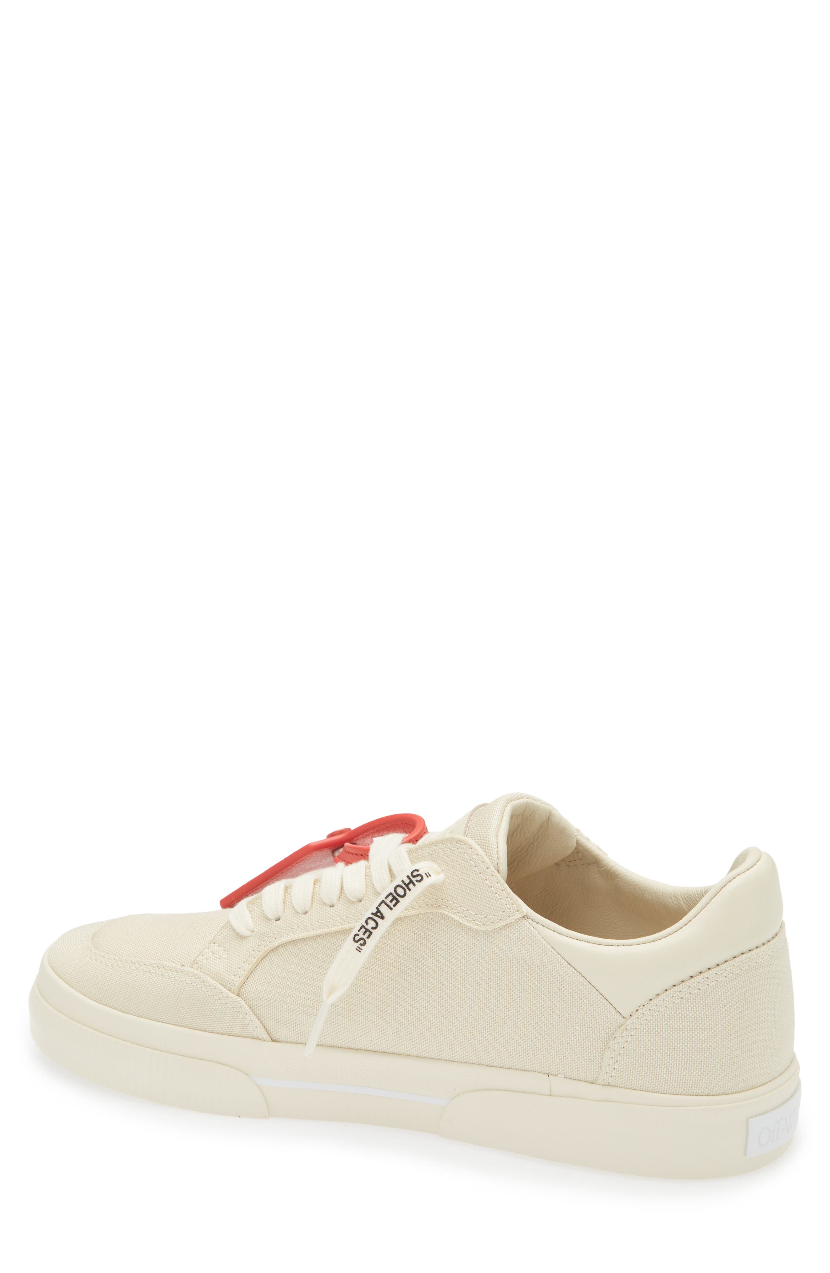 Off-White Low Vulcanized Sneaker, Alternate, color, Angora White