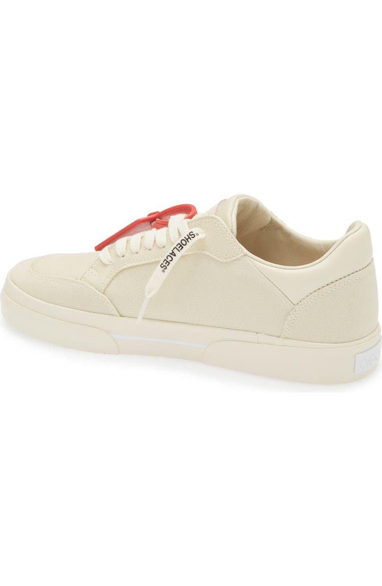 Off-White Low Vulcanized Sneaker, Alternate, color, Angora White