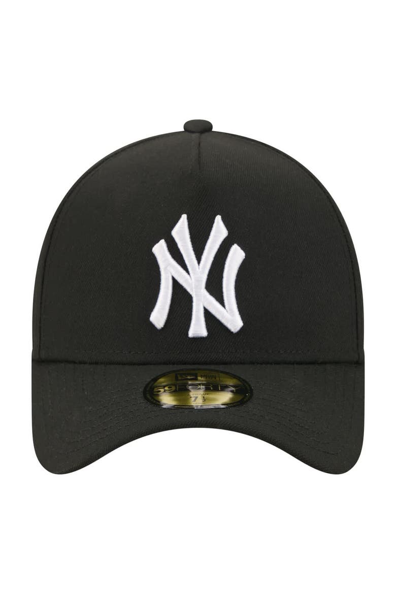 Men's New Era  Black New York Yankees A-Frame 59FORTY Fitted Hat, Alternate, color, Black