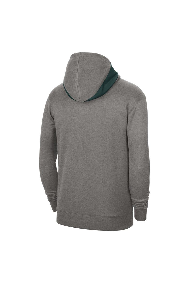 Men's Nike Heather Gray Michigan State Spartans Team Basketball Spotlight Performance Pullover Hoodie, Alternate, color, Heather Gray