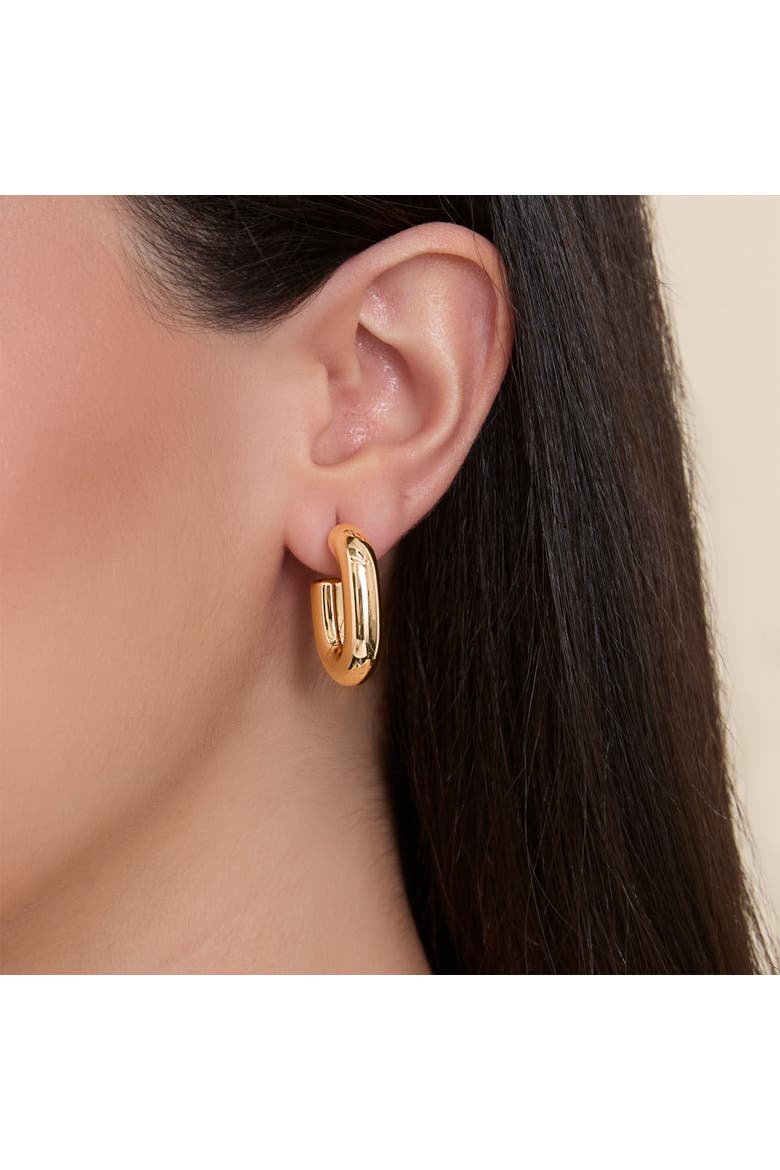 Gold-Tone Hoop Earring Set, Alternate, color, Gold