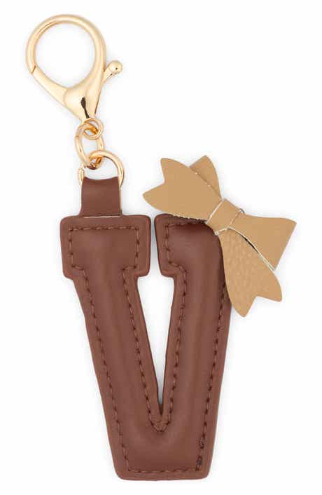 Bow Initial Bag Charm
