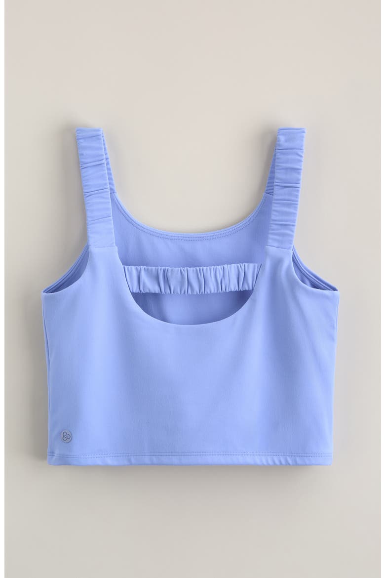 Kids' Play Date Cropped Tank, Alternate, color, BLUE HYDRANGEA