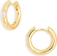 NORDSTROM RACK Cubic Zirconia Huggie Hoop Earrings