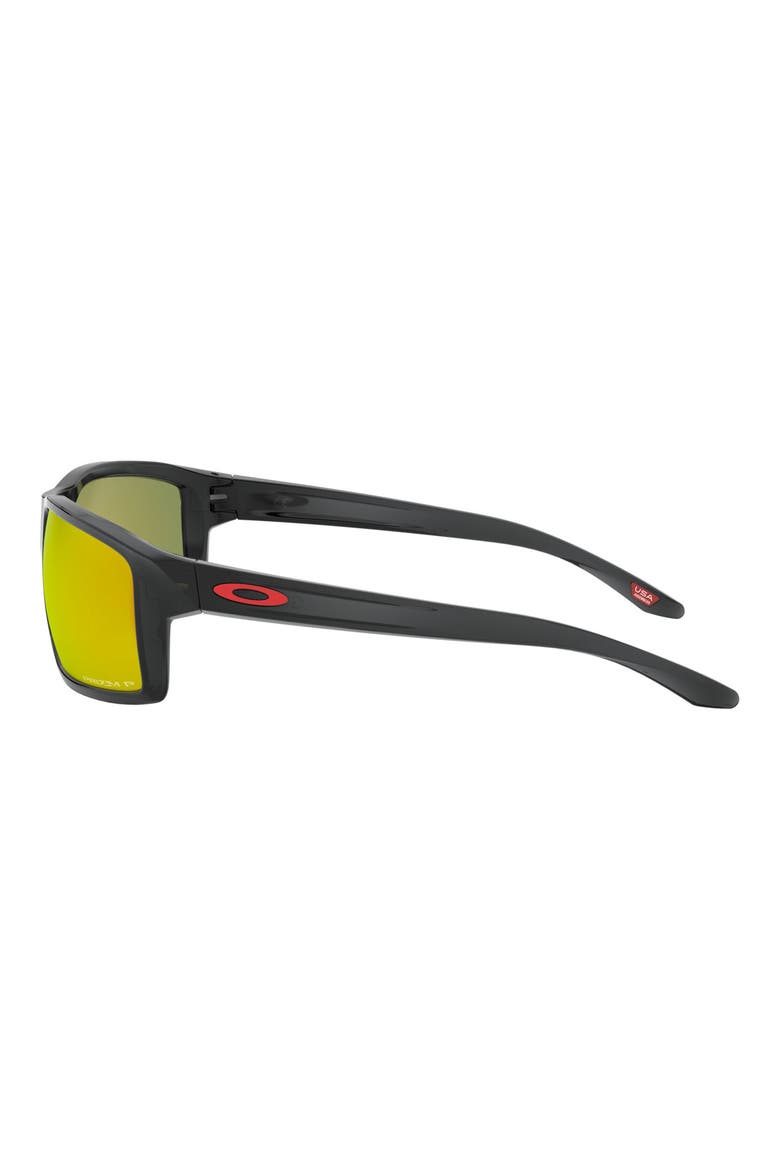 Gibston 61mm Polarized Wrap Sunglasses, Alternate, color, BLACK/ PRIZM RUBY