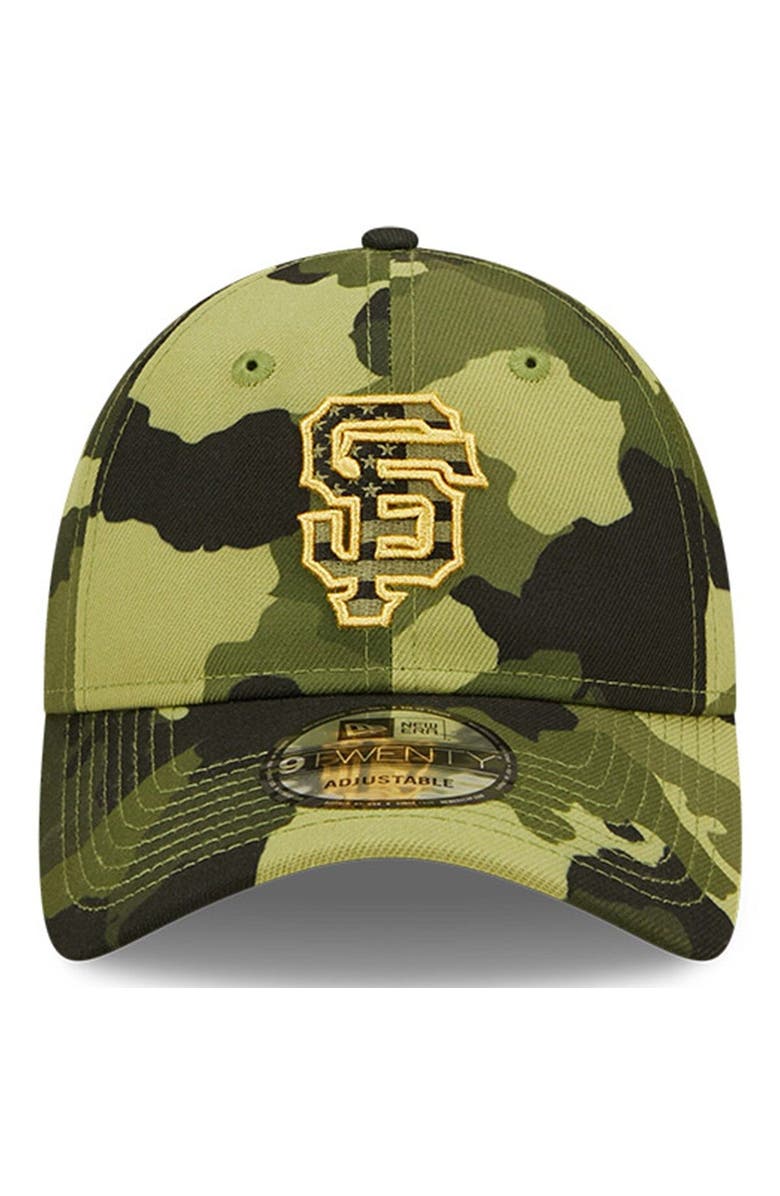 New Era Men's New Era Camo San Francisco Giants 2022 Armed Forces Day 9TWENTY Adjustable Hat, Alternate, color,