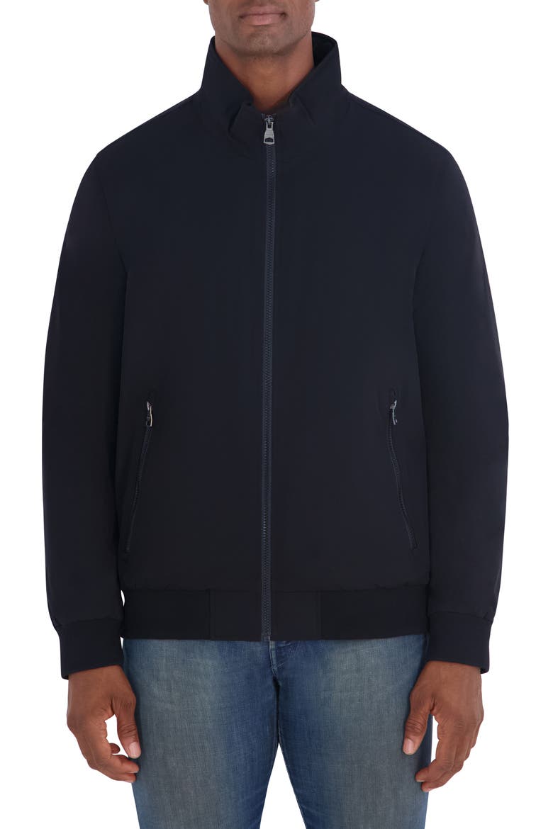 Bomber Jacket, Main, color, BLACK