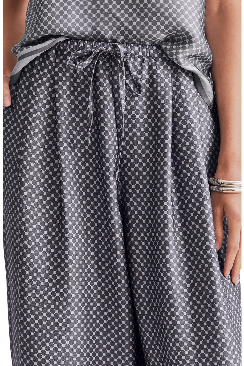 Valerie Geo Print Drawstring Pants, Alternate, color, ASH NAVY BLUE/ MIST