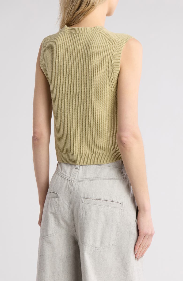 TWP Ribbed Cashmere Sweater Vest, Alternate, color, 