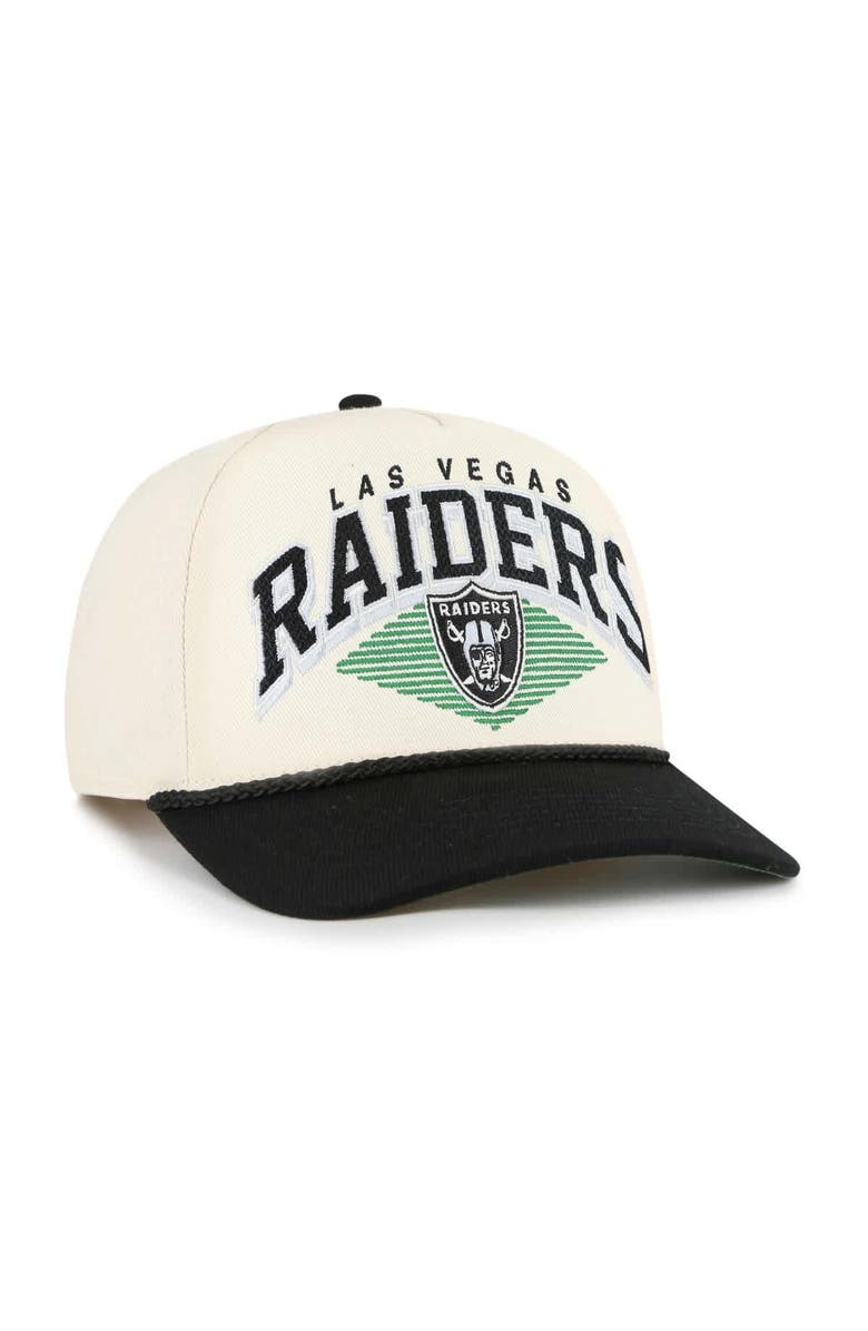 '47 Men's '47  Cream Las Vegas Raiders Pomona Rope Adjustable Hitch Hat, Alternate, color, Cream