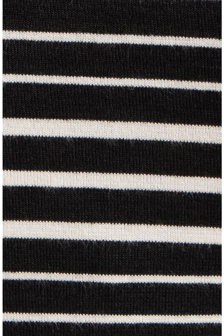 The Stripe Henley Top, Alternate, color, BLACK MULTI