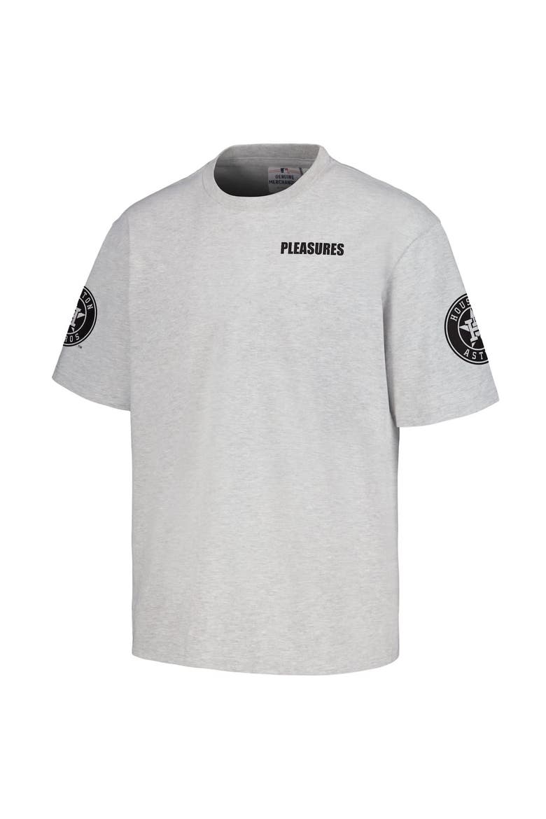 Men's PLEASURES  Gray Houston Astros Team T-Shirt, Alternate, color, Gray