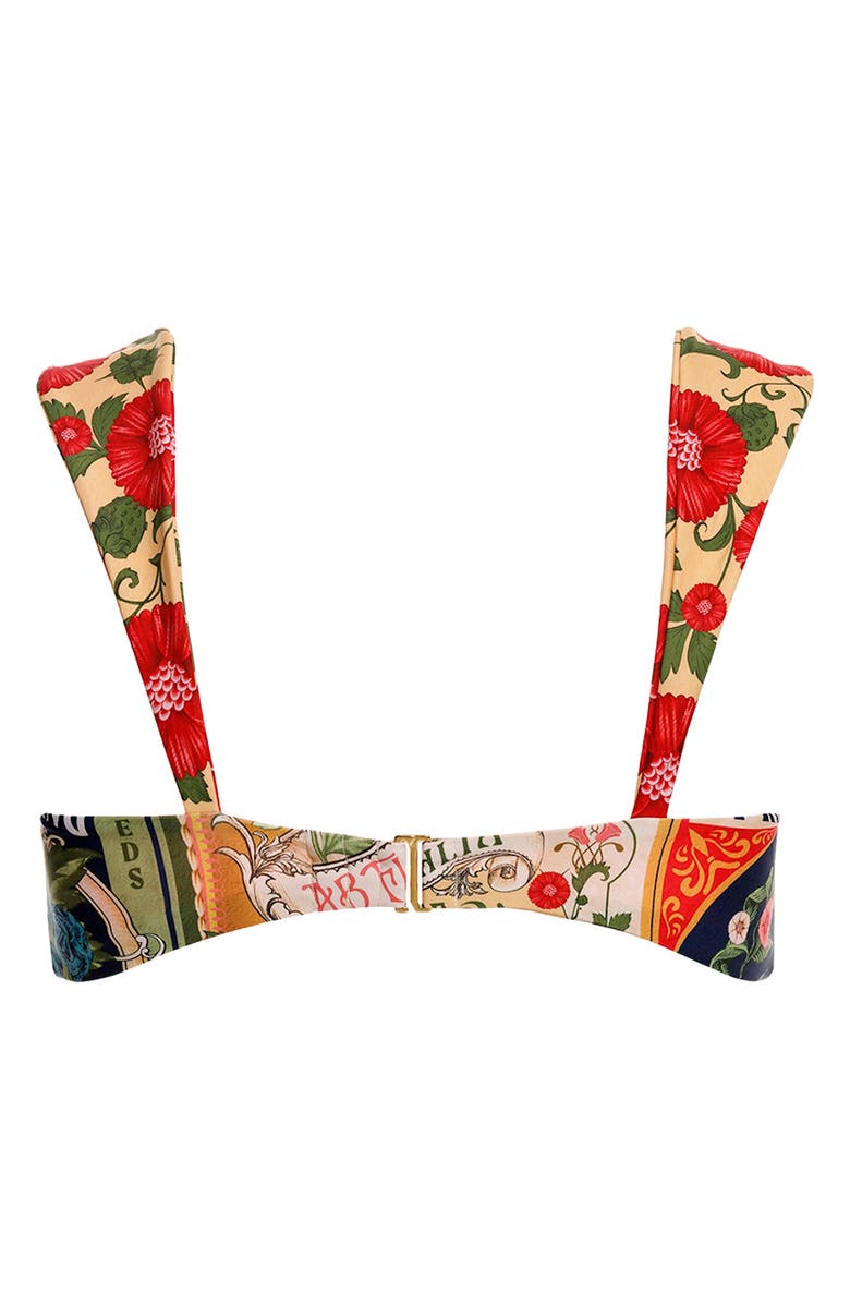 Agua Bendita Malory Harvest Bikini Top, Alternate, color, Orange