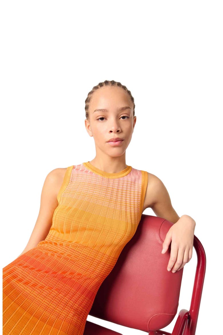 tie dye knit dress Tie-Dye Knit Maxi Dress