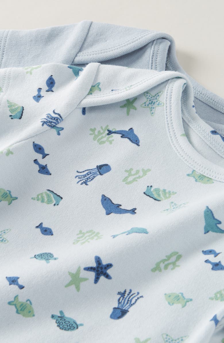 Nordstrom Assorted 2-Pack Bodysuits, Alternate, color, Blue Marine Pack