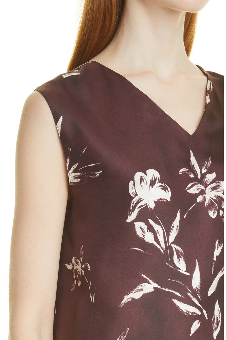 Reversible Silk Top, Alternate, color, FIORE DIPINTO