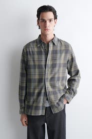 COS Checked Cotton-Twill Shirt