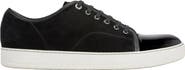 Lanvin Dbb1 Suede And Patent Leather Sneakers