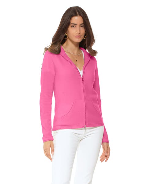 Pure Cashmere Double Zip Hoodie Sweater