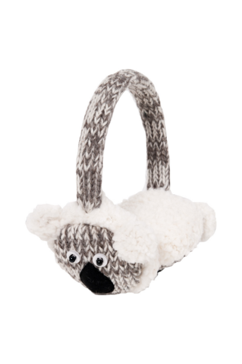 Koala Earmuffs, Main, color, White