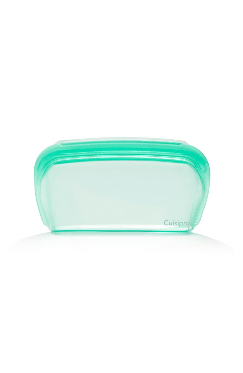 CUISIPRO Pack-It Silicone Reusable Stand Up Storage Bag, 1000ml/34 oz, Main, color, Green