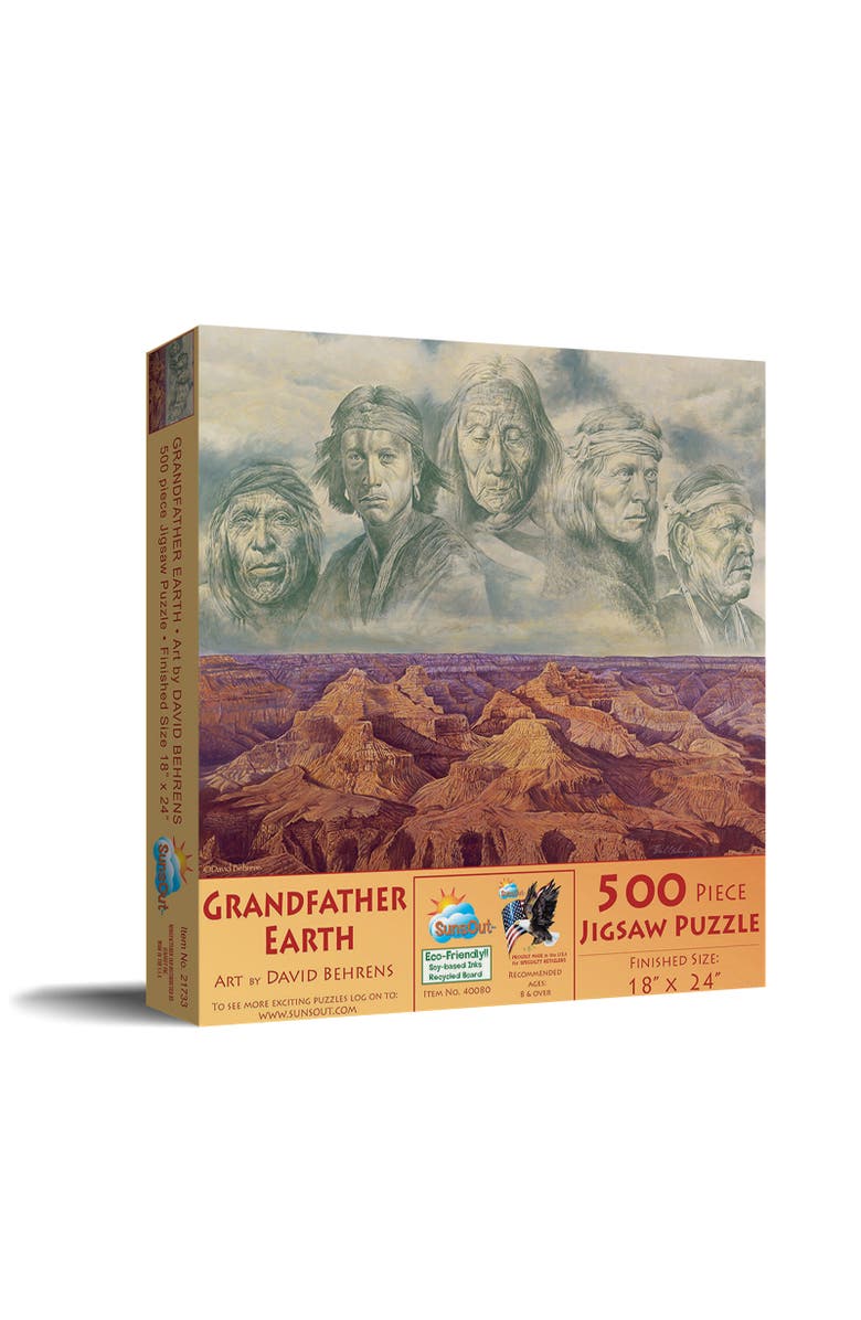 Sunsout Grandfather Earth 500 piece Jigsaw Puzzle for Adults, Main, color, Multicolor