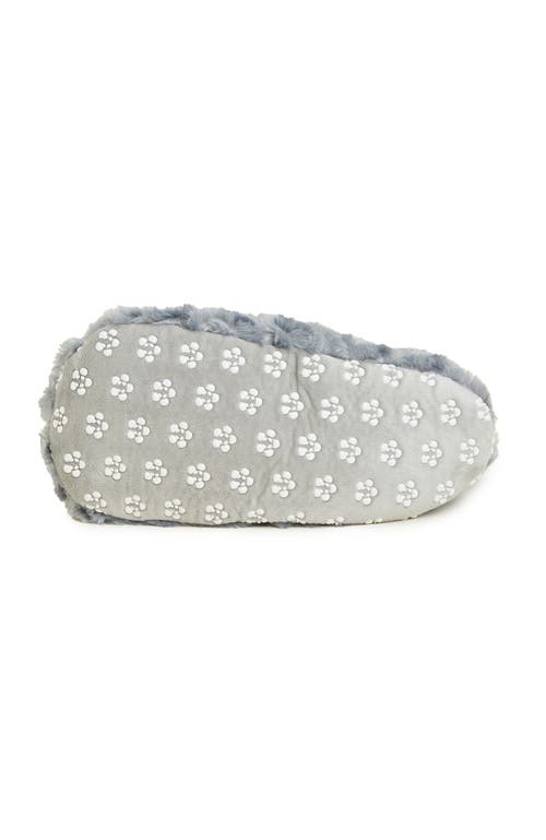 Warmies Curly Plush Slippers In Gray