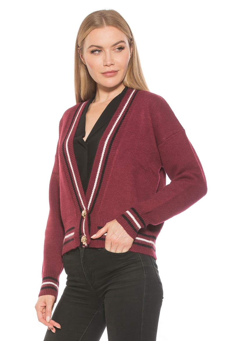 Cathrine Knit Sweater, Alternate, color, BURGUNDY MULTI