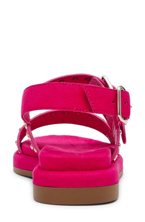 Anne Klein Elzey Studded Sandal In Flamingo Pink Nappa