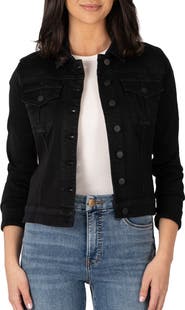 KUT from the Kloth Julia Crop Denim Trucker Jacket