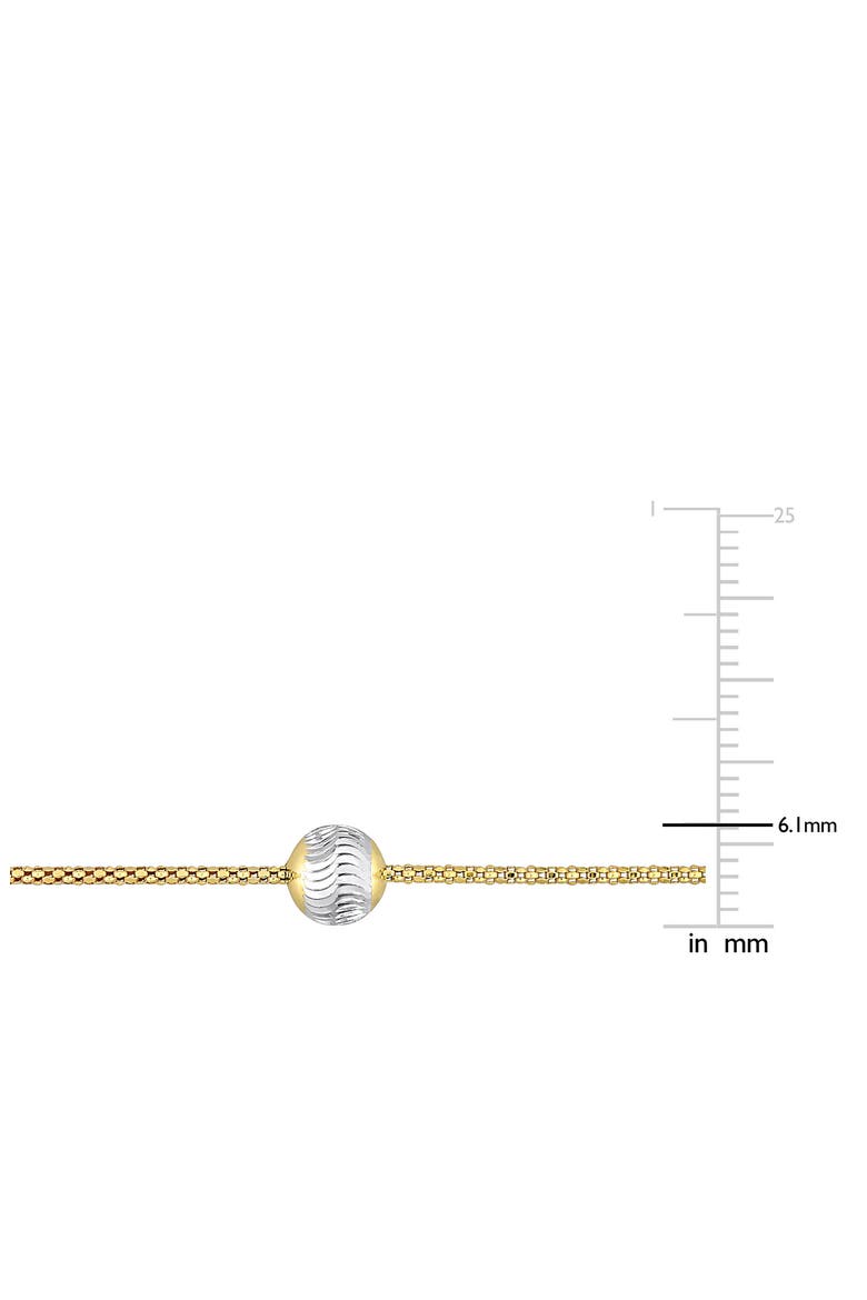 6mm Ball Station Chain Bracelet, Alternate, color, GOLD