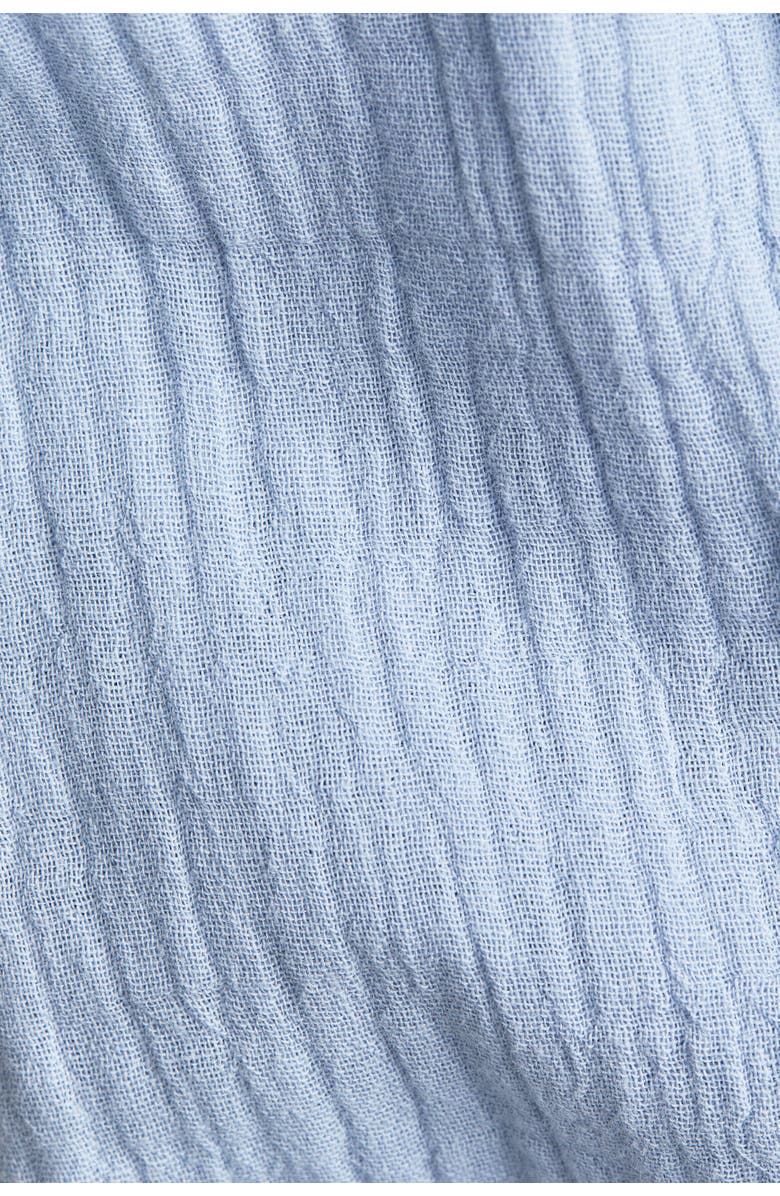 H&M Cotton Muslin Romper Suit, Alternate, color, Light Blue