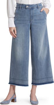NYDJ Mona High Waist Crop Wide Leg Jeans