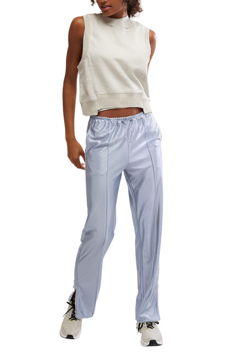 Free People FP Movement Roll With It Drawcord Pants, Alternate, color, Steel