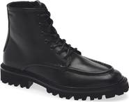 BOSS Julio Lugged Moc Toe Leather Boot