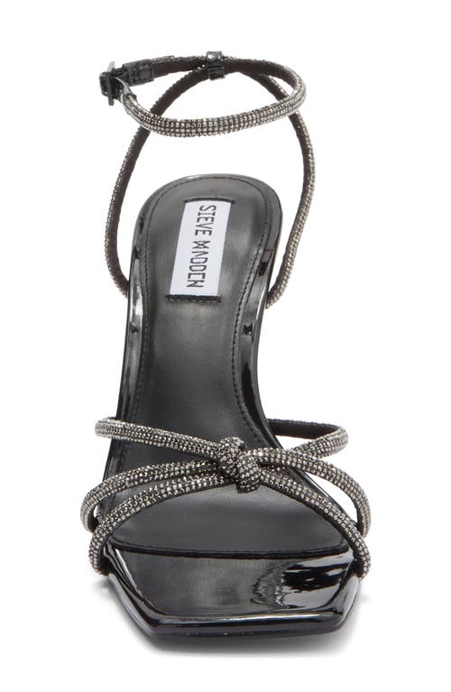 Steve Madden Libbee Rhinestone Sandal In Black