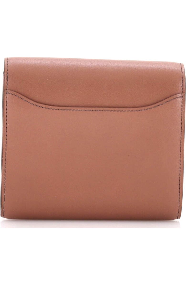 Pre-Owned Hermes Constance Wallet Tadelakt Compact, Alternate, color, Griolet